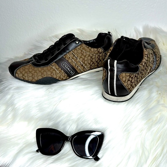 EUC Coach “Kelsie” signature logo in khaki, women's size 7.5 - Picture 11 of 11